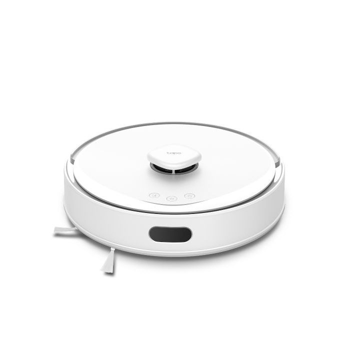 TP-Link Tapo RV30 Max White Robot Aspirador con Friegasuelos - Bluetooth - Mapeo Preciso - Silencioso 55dB - 5300Pa - Bateria 2600mAh - 2 Depositos de 300ml - Color Blanco