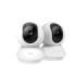 TP-Link Tapo TC71 Pack de 2 Camaras de Seguridad - 2K QHD - WiFi - Resolucion de 3Mpx - Vision Nocturna - Audio Bidireccional - Cancelacion de Ruido - Color Blanco y Negro