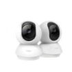 TP-Link Tapo TC71 Pack de 2 Camaras de Seguridad - 2K QHD - WiFi - Resolucion de 3Mpx - Vision Nocturna - Audio Bidireccional - Cancelacion de Ruido - Color Blanco y Negro