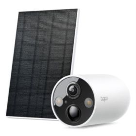 TP-Link Tapo TC85 KIT Camara de Seguridad para Exterior - IP66 - Incluye Accesorios - WiFi - Resolucion de 4Mpx - Vision Nocturna - Color Blanco y Negro