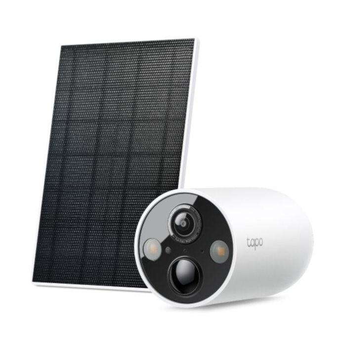 TP-Link Tapo TC85 KIT Camara de Seguridad para Exterior - IP66 - Incluye Accesorios - WiFi - Resolucion de 4Mpx - Vision Nocturna - Color Blanco y Negro