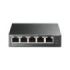 TP-Link TL-SF1005LP Switch 5 Puertos - No Administrado - 4xRJ45 PoE 100Mbps - 1xRJ45 100Mbps - Plug and Play - Autoaprendizaje MAC - Color Negro