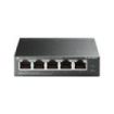 TP-Link TL-SF1005LP Switch 5 Puertos - No Administrado - 4xRJ45 PoE 100Mbps - 1xRJ45 100Mbps - Plug and Play - Autoaprendizaje MAC - Color Negro