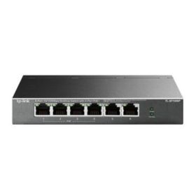 TP-Link TL-SF1006P Switch 6 Puertos RJ45 100Mbps - No Administrado - 4x PoE - Plug and Play - Autoaprendizaje MAC - Color Negro