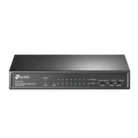 TP-Link TL-SF1009P Switch con 9 Puertos RJ45 100Mbps - No Administrado - 8xPoE+ - Plug and Play - Recuperacion Automatica - Color Negro
