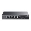 TP-Link TL-SG1005P-PD Switch 5 Puertos RJ45 1Gbps - Alcance hasta 250m con Cable - Conmutacion hasta 10Gbps - Recuperacion Automatica - Plug and Play - Carcasa Metalica - Color Negro