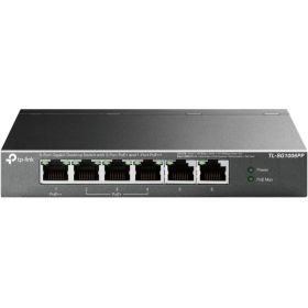 TP-Link TL-SG1006PP Switch 6 Puertos RJ45 1Gbps - No Administrado - 1x PoE++ - 3x PoE+ - Soporta QOS - Recuperacion Automatica - Conmutacion hasta 12Gbps - Color Negro