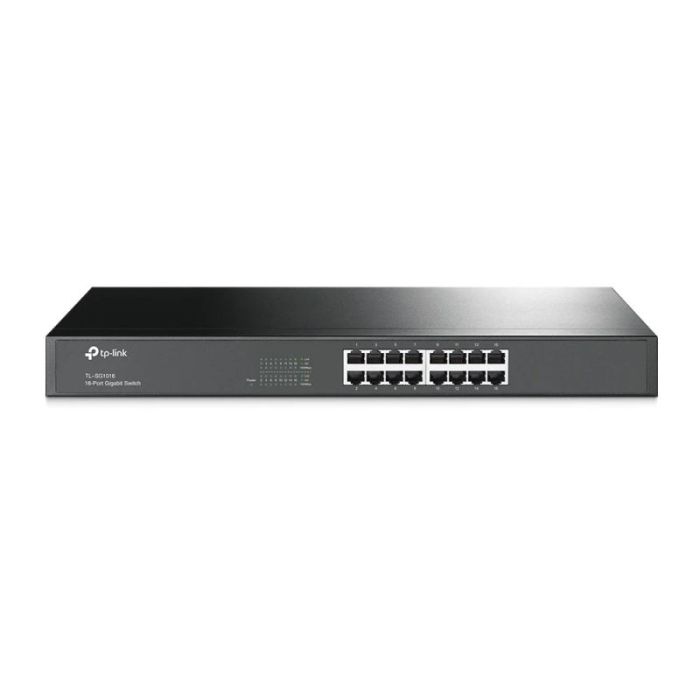 TP-Link TL-SG1016 Switch 16 Puertos - No Administrado - RJ45 1Gbps - Conmutacion hasta 32Gbps - Autoaprendizaje MAC - Color Negro