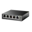 TP-Link TL-SG105MPE Switch 5 Puertos RJ45 1Gbps - Negociacion Automatica - Conmutacion hasta 10Gbps - Soporta QOS - Autorecuperacion - Plug and Play - Color Negro