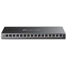 TP-Link TL-SG116P Switch 16 Puertos - No Administrado - RJ45 PoE 1Gbps - Conmutacion hasta 32Gbps - Recuperacion Automatica - Color Negro
