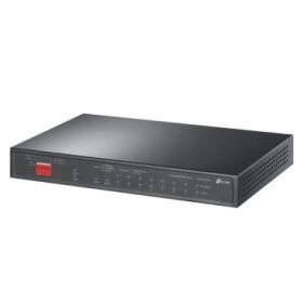 TP-Link TL-SG1210PP Switch 10 Puertos - No Administrado - 8xRJ45 PoE+ 1Gbps - 2xRJ45 1Gbps - Conmutacion hasta 20Gbps - Soporta QOS - Plug and Play - Color Negro