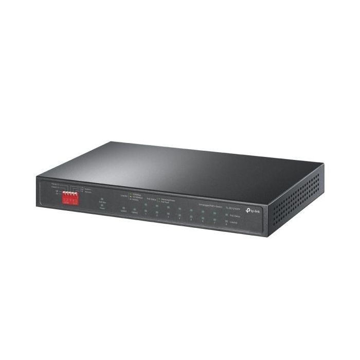 TP-Link TL-SG1210PP Switch 10 Puertos - No Administrado - 8xRJ45 PoE+ 1Gbps - 2xRJ45 1Gbps - Conmutacion hasta 20Gbps - Soporta QOS - Plug and Play - Color Negro