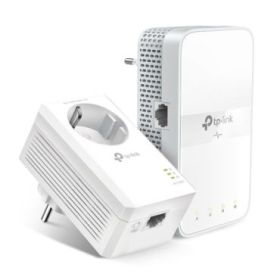 TP-Link TL-WPA7617 Pack de 2 Adaptadores Powerline - Velocidad hasta 1Gbps - Cobertura hasta 300m - Toma de Corriente Integrada - WiFi de Doble Banda - Ethernet - Color Blanco