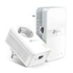 TP-Link TL-WPA7617 Pack de 2 Adaptadores Powerline - Velocidad hasta 1Gbps - Cobertura hasta 300m - Toma de Corriente Integrada - WiFi de Doble Banda - Ethernet - Color Blanco