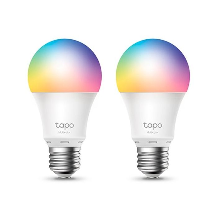 TP-Link TL13E Pack de 2 Bombillas Inteligentes RGB - Casquillo E27 - Intensidad Regulable - WiFi - Compatible con Asistente de Voz - Control con App - Multicolor