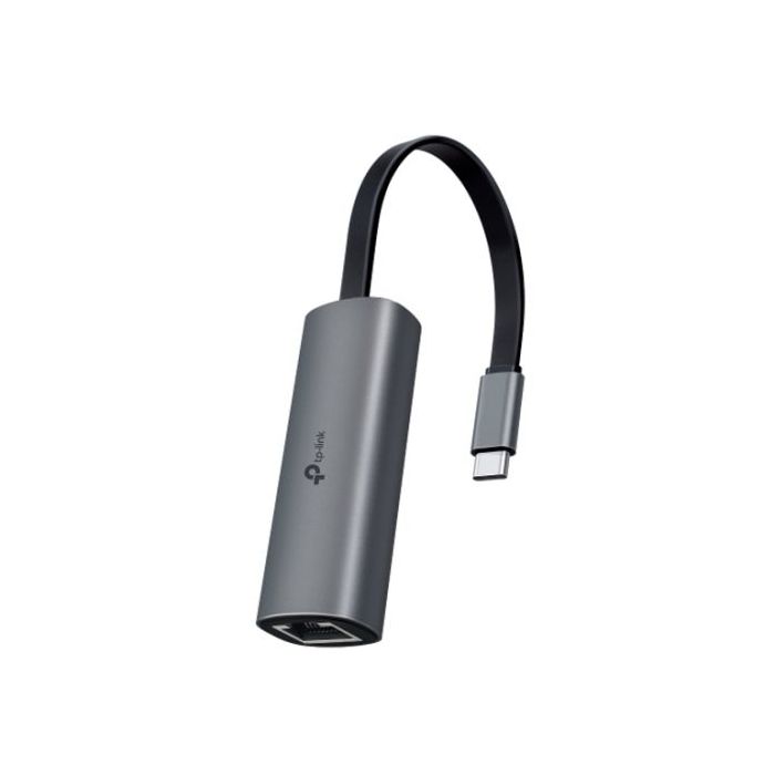 TP-Link UE302C Adaptador RJ45 a USB-C - RJ45 2.5Gbps Hembra - USB-C Macho - Aluminio - Plug and Play - Color Gris Oscuro