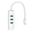 TP-Link UE330C Hub USB-C - RJ45 1Gbps - 3xUSB-A 3.0 - Conector USB-C - Plug and Play - Color Blanco