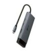 TP-Link UH7020C Hub 7 en 1 - Power Delivery 100W - HDMI 4K - 2xUSB-C - 2xUSB-A - SD - MicroSD - Cable USB-C de 18cm - Aluminio - Plug and Play - Color Negro y Gris