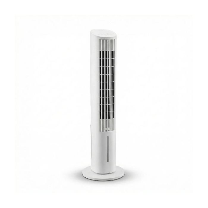 Innovagoods Hushly Climatizador Evaporativo Multifuncion - 2 Acumuladores de Frio - Oscliacion 45º - 3 Velocidades - Mando a Distancia - Color Blanco