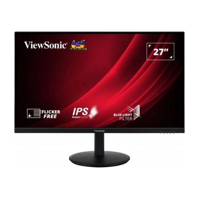ViewSonic VG2709-2K-MHD-2 Monitor LED 27" IPS QHD HDR - Respuesta 4ms - Altavoces 5W - Ajustable en Altura, Giratorio e Inclinable - HDMI, Audio - VESA 100x100mm
