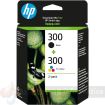 HP 300/901 Negro + Color Pack de 2 Cartuchos de Tinta Originales - CN637EE/SD519AE