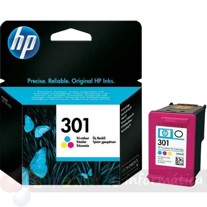 HP 301 Color Cartucho de Tinta Original - CH562EE