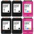 HP 301XL Negro + Color Pack de 6 Cartuchos de Tinta Remanufacturados