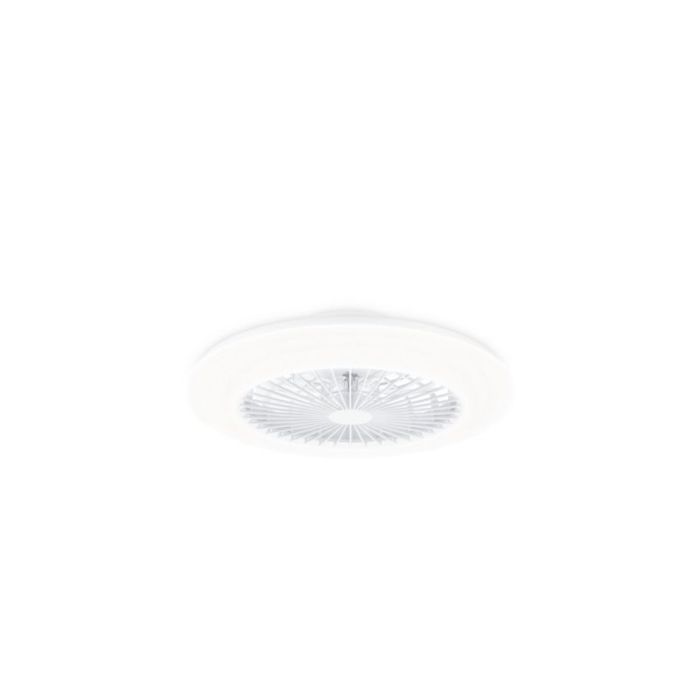 Philips Amigo Flat Fan Ceiling IR RD Ventilador de Techo con Luz LED Hasta 6500K - Aspas Integradas - 25W Ventilador + 60W Luz  - Sparkle - Mando a Distancia - Color Blanco