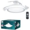 Philips Bliss DC Fan Ceiling Ventilador de Techo con Luz LED Hasta 6500K - Aspas Retractiles - 35W Ventilador + 28W Luz - Sparkle -  Mando a Distancia - Color Blanco
