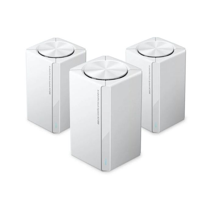 Xiaomi AC1200 Pack de 3 Sistemas WiFi Mesh Dual Band - Velocidad hasta 1200Mbps - 2 Puertos RJ-45