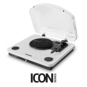 Energy Sistem WhiteSpin Tocadiscos - Altavoces 10W - Funcion Auto-Stop - Conexion RCA, Bluetooth y USB - Color Blanco