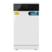 Cecotec Bolero Aguazero 4201 E Lavavajillas de 45cm - 11 Cubiertos - Temperatura Regulable - 6 Programas - Bandeja para Cubiertos - Inicio Programable - Color Blanco y Negro
