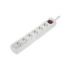 Hama Regleta Alimentacion con 6 Tomas - Cable 1.4m - Interruptor de Encendido - 33.7x5.5x4.7cm - Color Blanco