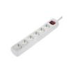 Hama Regleta Alimentacion con 6 Tomas - Cable 1.4m - Interruptor de Encendido - 33.7x5.5x4.7cm - Color Blanco