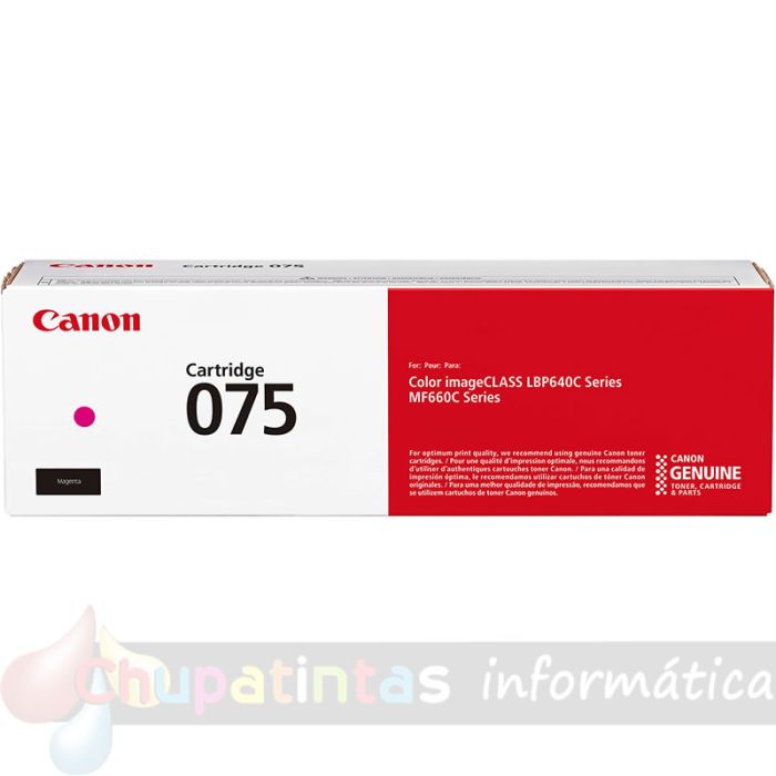Canon 075 Magenta Cartucho de Tóner Original 1.300 Páginas