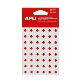 Apli Caja de 240 Dispensadora de Arandelas de Refuerzo Ø13mm - Ideal para Escuela, Oficina y Hogar - Alta Resistencia a Tirones