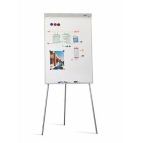Faibo Pizarra/Caballete Metalico 700x1020mm - Superficie Magnetica - Bandeja para Rotuladores - Incluye Sistema de Estabilidad -