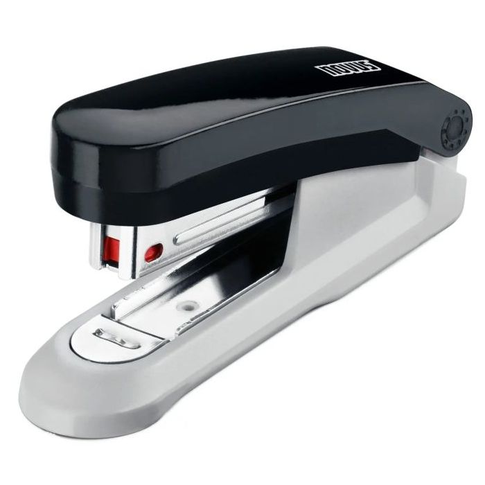 Novus Evolution E15 Grapadora de Sobremesa - Hasta 15 Hojas - Grapado Cerrado y Clavado - Incluye 200 Grapas Nº10 - Color Negro/