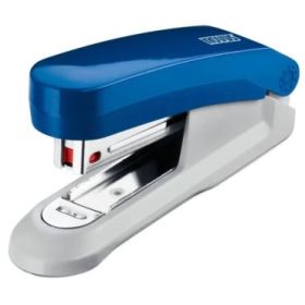 Novus Evolution E15 Grapadora de Sobremesa - Hasta 15 Hojas - Grapado Cerrado y Clavado - Incluye 200 Grapas Nº10 - Color Azul/G
