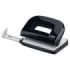 Novus E210 Perforadora Pequeña de Papel - Hasta 10 Hojas - Guia de Posicionamiento - Punzones 5.5mm - Color Negro
