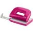 Novus E210 Fresh Perforadora Pequeña de Papel - Hasta 10 Hojas - Guia de Posicionamiento - Punzones 5.5mm - Color Rosa