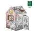 Fellowes Unicornio Casa XL para Pintar - Carton Corrugado FSC - Puertas y Ventanas Interactivas - Bordes Redondeados - Montaje s