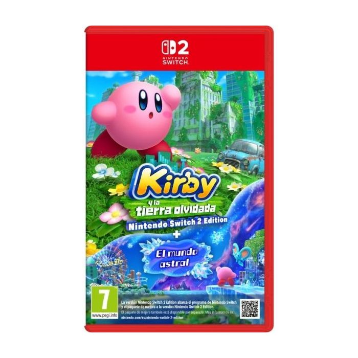 Nintendo Videojuego Kirby and The Forgotten Land para Consola Nintendo Switch 2 - Genero Plataformas 3D/Accion/Aventura - PEGI 7