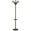Unilux Perchero Floral 6 Ganchos - Diseño Elegante y Floral - 6 Ganchos para Colgar Prendas - Color Negro