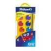Pelikan Junior Pack de 12 Acuarelas - Incluye 1 Pincel - Facil de Diluir y Mezclar - No Toxicas - Lavable - Colores Surtidos