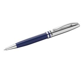 Pelikan Jazz Classic Boligrafo Retractil - Trazo de 1mm - Mecanismo de Giro - Capuchon y Clip Cromados - Recambio 337M Negro - E