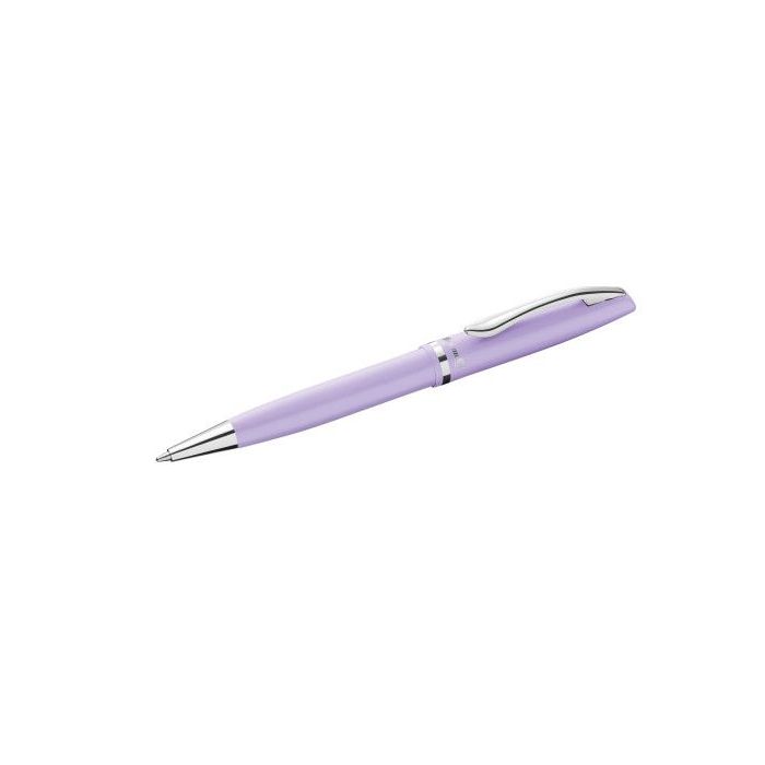 Pelikan Jazz Pastel Boligrafo con Mecanismo de Giro - Punta Mediana - Cuerpo Lacado - Recargable - Color Lavanda Pastel