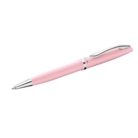 Pelikan Jazz Pastel Boligrafo con Mecanismo de Giro - Punta Mediana - Cuerpo Lacado - Recargable - Color Rosa Pastel