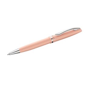 Pelikan Jazz Pastel Boligrafo con Mecanismo de Giro - Punta Mediana - Cuerpo Lacado - Recargable - Color Melocoton Pastel