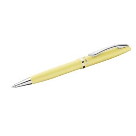 Pelikan Jazz Pastel Boligrafo con Mecanismo de Giro - Punta Mediana - Cuerpo Lacado - Recargable - Color Amarillo Pastel